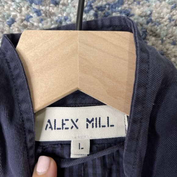 Alex Mill Blue Lightweight Utility Jacket - Picture 4 of 6